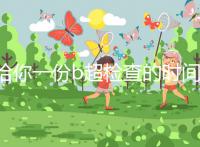 給你一份b超檢查的時間表,沒到預產(chǎn)期有5個原因