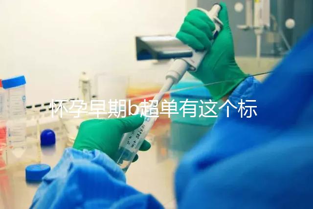 懷孕早期b超單有這個標志一般是女孩，孕囊數據暗藏玄機