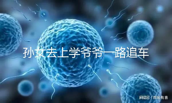 孫女去上學爺爺一路追車告別，網友：上了年紀淚點更低了