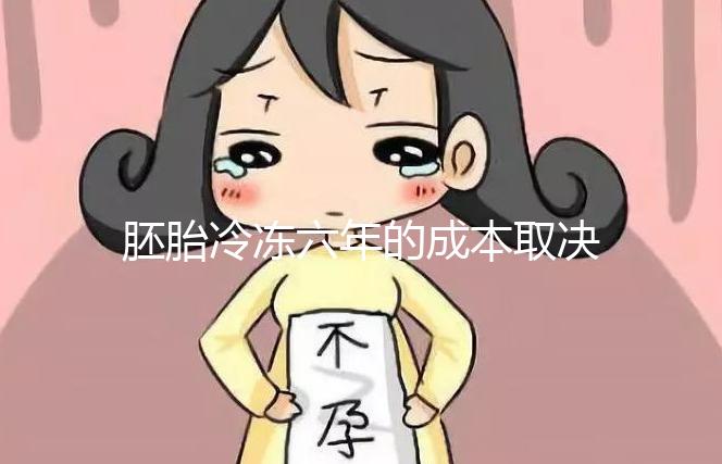 胚胎冷凍六年的成本取決于機構，解凍后是否可以移植