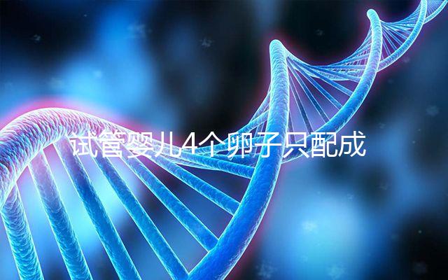 試管嬰兒4個卵子只配成1個胚胎，堅持一試我幸運成功