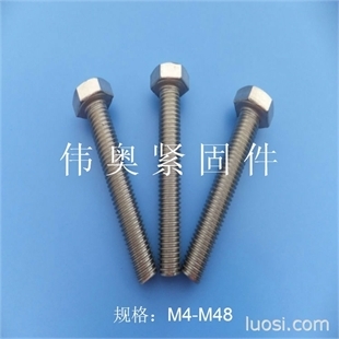 304、316不銹鋼六角螺栓DIN933、DIN931臨沂螺絲,華人螺絲網(wǎng)提供各種304、316不銹鋼六角螺栓DIN933、DIN931臨沂螺絲報價、價格、生產(chǎn)廠家、供應(yīng)商-臨沂偉奧緊固件